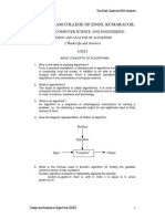 Cs1201 Design and Analysis of Algorithm