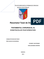 Tratamentul Chirurgical Al Eventratiilor Postoperatorii