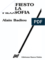 Manifiesto Por La Filosofia - Alain Badiou