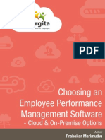 Choosing An Employee Performance Management Software: - Cloud & On-Premise Options