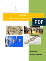 Syllabus Dirección Coral II 2014