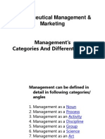 Management Categories