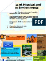 Elements of Physical and Human Environments