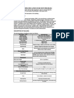 Scope & Specification For New PEB BLDG 106ftx164ft