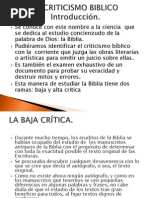 El Criticismo Biblico, Clase #8