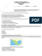 Examen de Historia de Mexico 2 Bloque