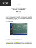 Steel Making Prof. Deepak Mazumdar Prof. S. C. Koria Department of Materials Science and Engineering Indian Institute of Technology, Kanpur