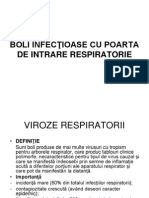 Boli Infectioase Cu Poarta de Intrare Respiratorie