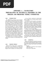 Appendix 1 - Mandatory Preparation of Technical Inquiries To The Boiler and Pressure Vessel Committee