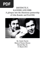 Kander and Ebb Research Paper