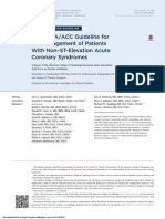 2014 AHA/ACC Guideline For The Management of Patients With Non-ST-Elevation Acute Coronary Syndromes