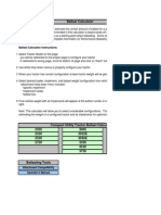 Cuts Ballast Calculator