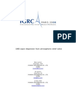 LNG Vapor Dispersion From Atmospheric Relief Valve