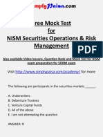 NISM SORM Free Mock Test