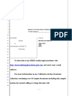 Sample Motion For Nonsuit in California Eviction