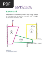 Estática Centro de Gravedad Cinemática Ejercicios Resueltos