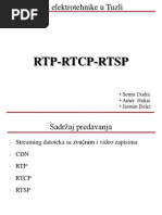 Fakultet Elektrotehnike U Tuzli: RTP-RTCP-RTSP