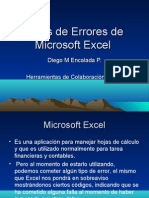 Tipos de Errores de Microsoft Excel