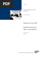 How To Manage SN SAP B1