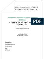 A Hybrid Solar Wind Power Generation