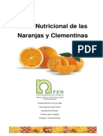 Valor Nutricional de Naranjas y Mandarinas