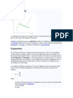 Acceleration: Explanation