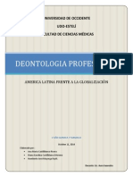 Deontología Profesional America Latina Frente A La Globalización