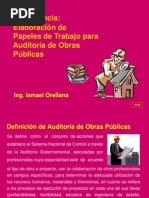 Elaboracion de Papeles de Trabajo para Proceso Auditoria Obras Publicas