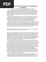 The Paradoxical Place of Enactment in Psychoanalysis:: Lewis Aron, PH.D