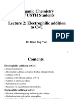 Organic Chemistry For USTH Students Lecture 2: Electrophilic Addition To C C