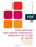 Casos Prácticos Sobre Gestión Empresarial - Resolución Con La Hoja de Cálculo PDF