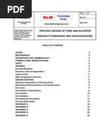 Project Standards and Specifications Fan and Blower Systems Rev01