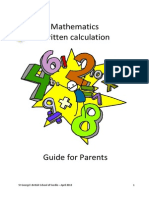 Maths Booklet For Parents - English