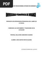 Propuesta Del Campo de Lo Social y Educacion Indigena