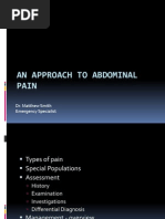 Approach To Abdominal Pain in The Ed