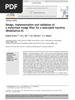 Design, Implementation and Validation of A Motorized Wedge Filter For A Telecobalt Machine (Bhabhatron-II)