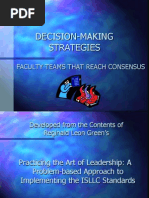 Decision-Making Strategies: Faculty Teams That Reach Consensus