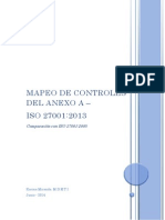 ISO 27001 2013 Mapeo de Controles