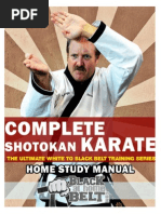 Complete Shotokan Karate Manual Sample