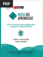 Rutas Del Aprendizaje Fasciculo General de Ciencia y Tecnologia PDF