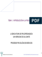 Tema 1 - Procesos Psicológicos Basicos