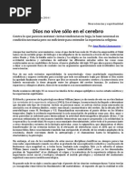 Dios No Vive Sólo en El Cerebro. Respuesta Al Libro Las Neuronas de Dios. LLamazares, Ana María