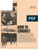 Army - fm25 4 - How To Conduct Training Exercises