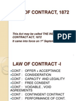 Law of Contract, 1872