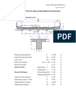Perhitungan Gelagar Jembatan Balok T