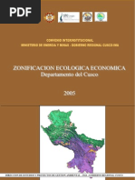 Zonificacion Ecologica Economica Cusco