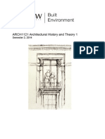 ARCH1121 Course Outline AndProject Submission Descriptions