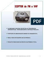 Rádio Receptor de FM e VHF