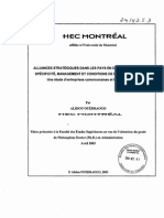 Alliances Stratégiques Dans Les Pays en Développement, Spécificité, Management Et Conditions de Performance Une Étude D'entreprises Camerounaises Et Burkinabé