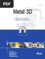 Metal 3D - Memoria de Cálculo